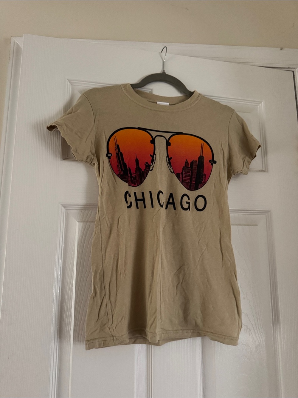 Chicago Graphic Short Sleeve Tee - Beige